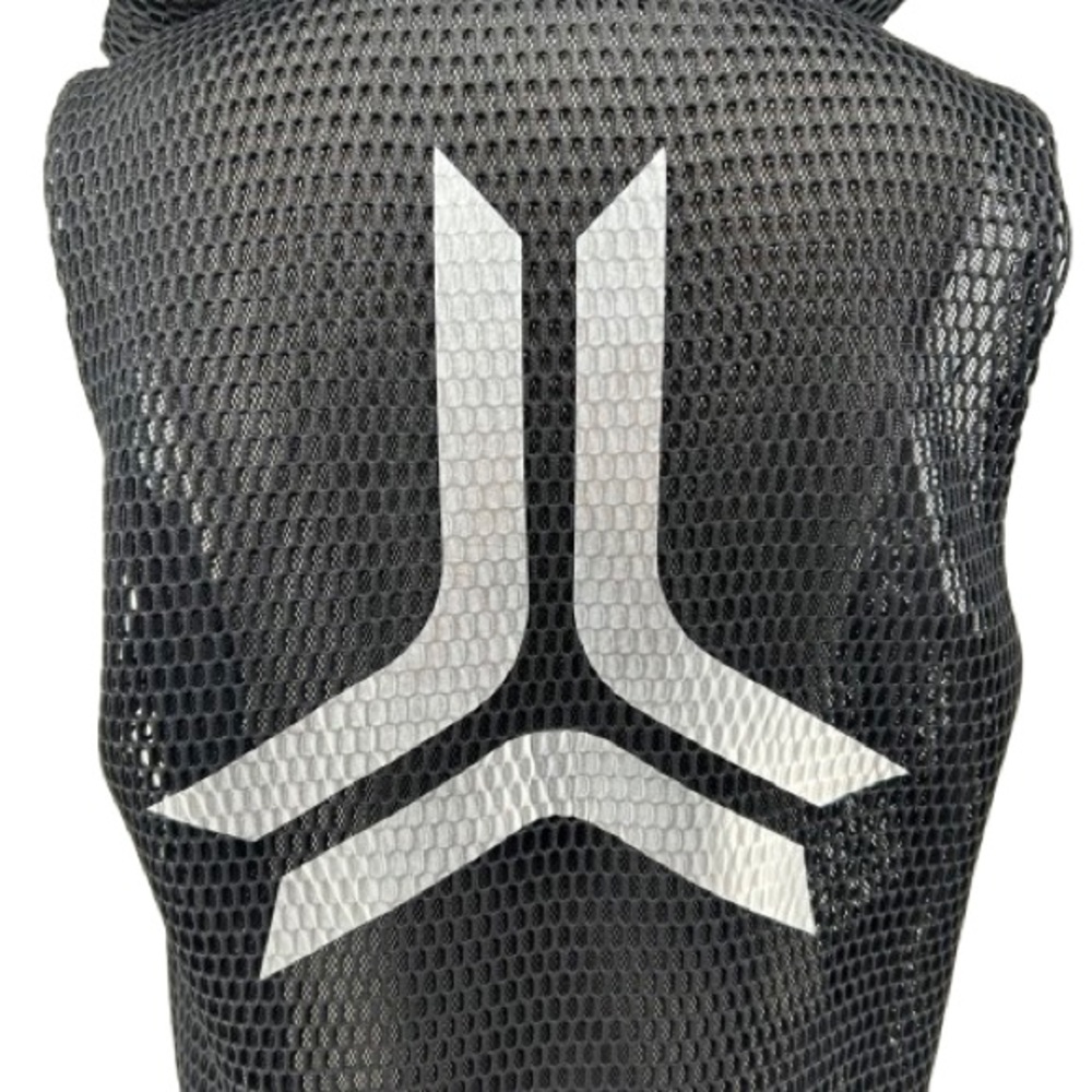 ultracor Zip Up All Over Mesh Logo Back Graphic Active Hooded Vest Size Medium - Picture 2 of 11